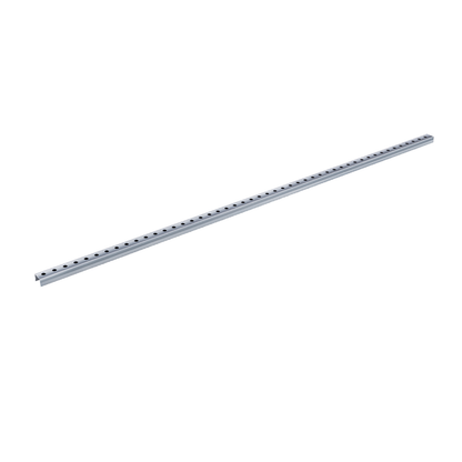 Profil inox 304 Eblade B pour caniveau MEAPARK en plastique recyclé avec fente en polypropylène - Classe de charge A15 - Norme PMR - Facile à poser. Adapté pour terrasse, jardin, entrée de bâtiment et piscine.