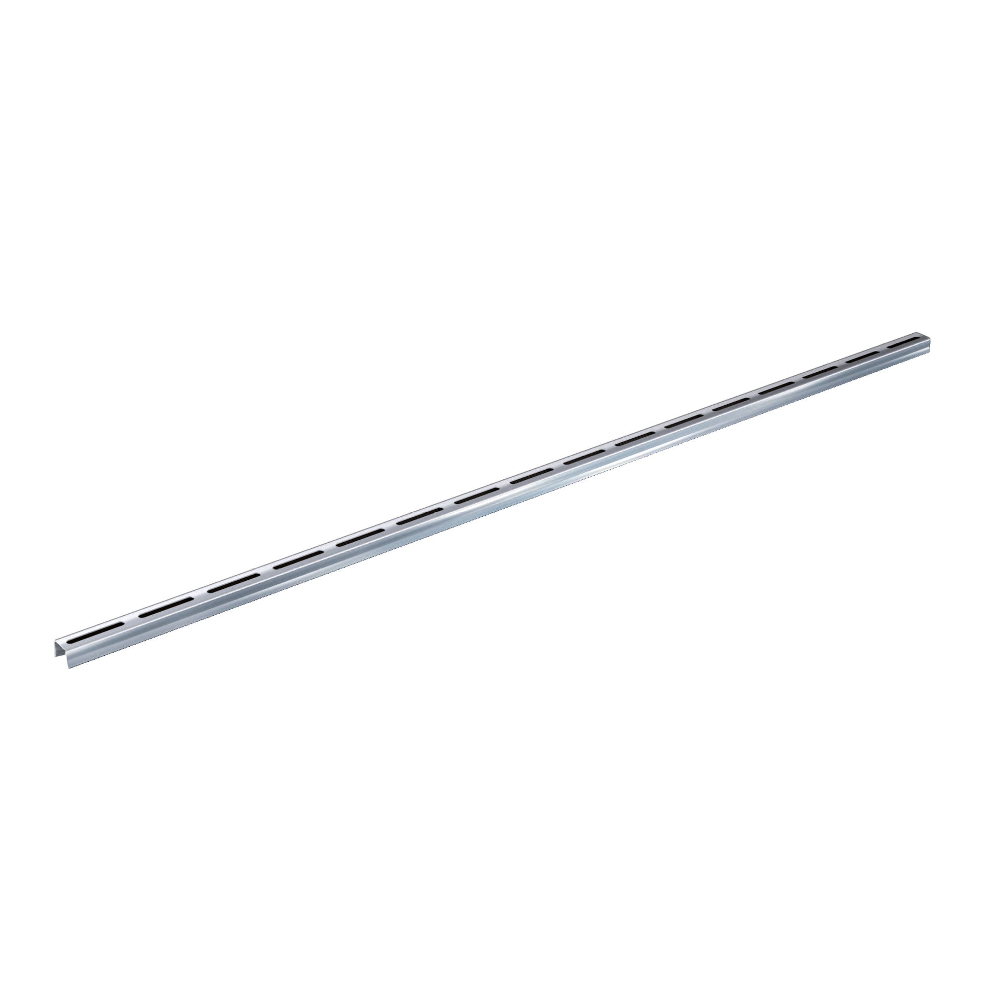 Profil inox 304 Eblade R pour caniveau MEAPARK en plastique recyclé avec fente en polypropylène - Classe de charge A15 - Norme PMR - Facile à poser. Adapté pour terrasse, jardin, entrée de bâtiment et piscine.