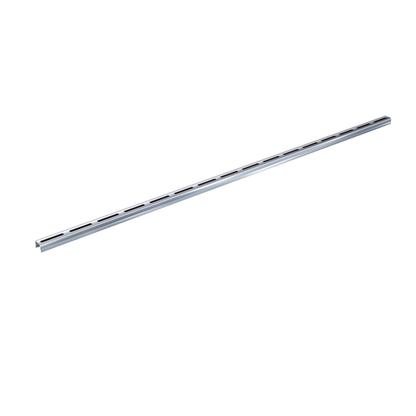Profil inox 304 Eblade S pour caniveau MEAPARK en plastique recyclé avec fente en polypropylène - Classe de charge A15 - Norme PMR - Facile à poser. Adapté pour terrasse, jardin, entrée de bâtiment et piscine.